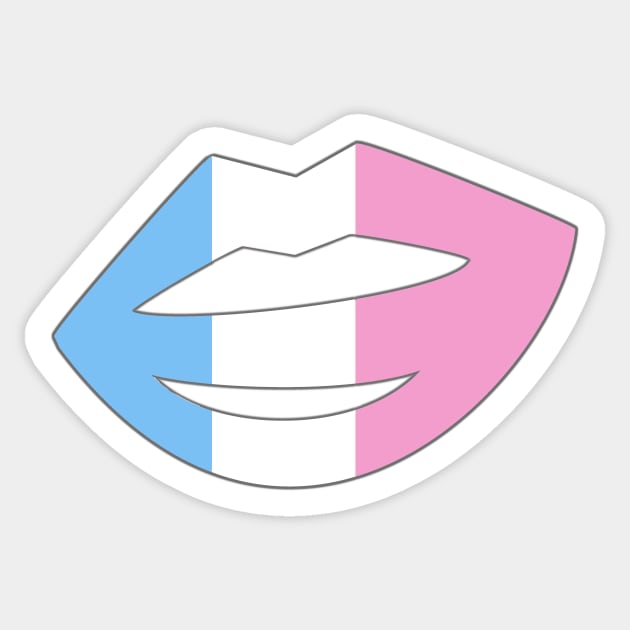 Trans Kiss Sticker by ShinyPlasticRainbow